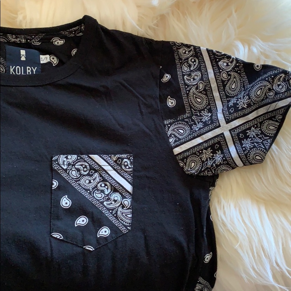 Kolby paisley design t shirt
